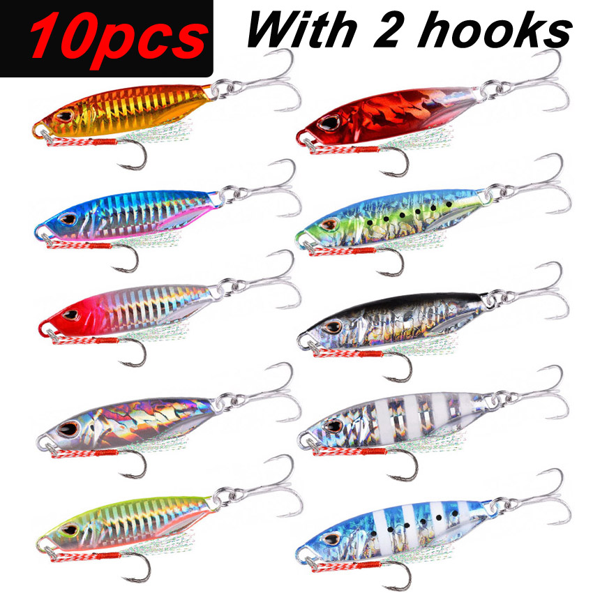 Fishing Equipment For Trout - 10 szt. metalowych przynęt typu spinner