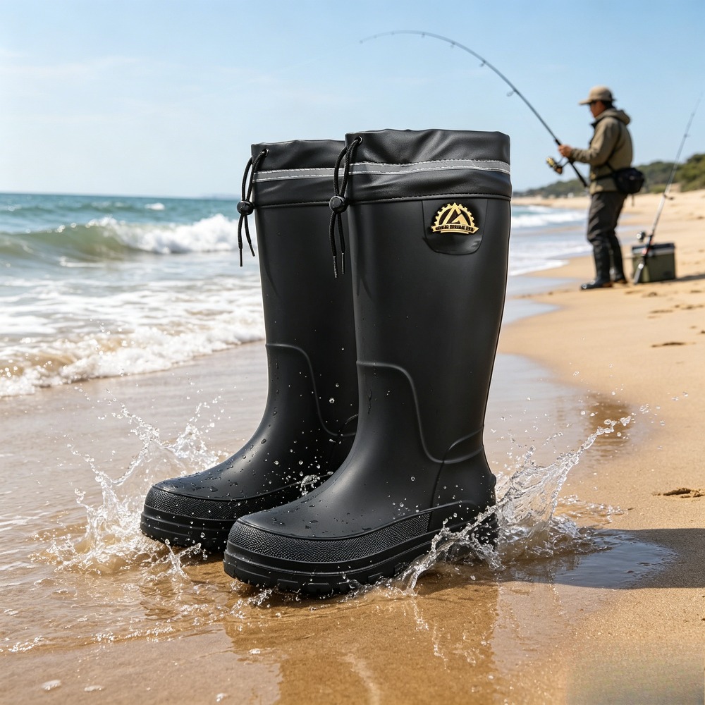 Fishing Equipment Basic - Zimowe buty przeciwdeszczowe, sprzęt wędkarski. Wysokie