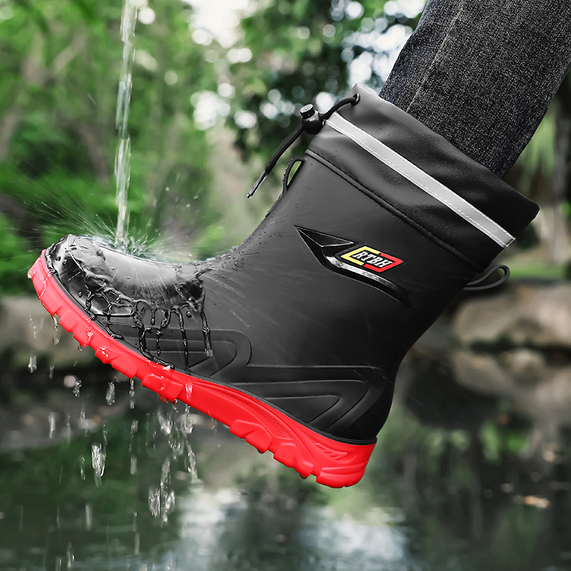 Fishing Equipment Basic - Zimowe buty przeciwdeszczowe, sprzęt wędkarski. Męskie