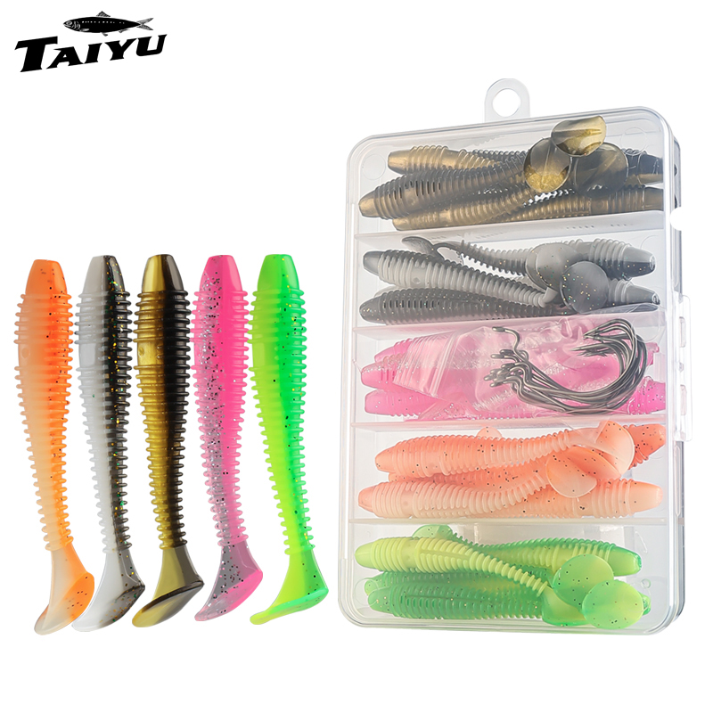 Fishing Equipment For Trout - TAIYU 25/35 szt./zestaw Miękkich Przynęt Wędkarskich,
