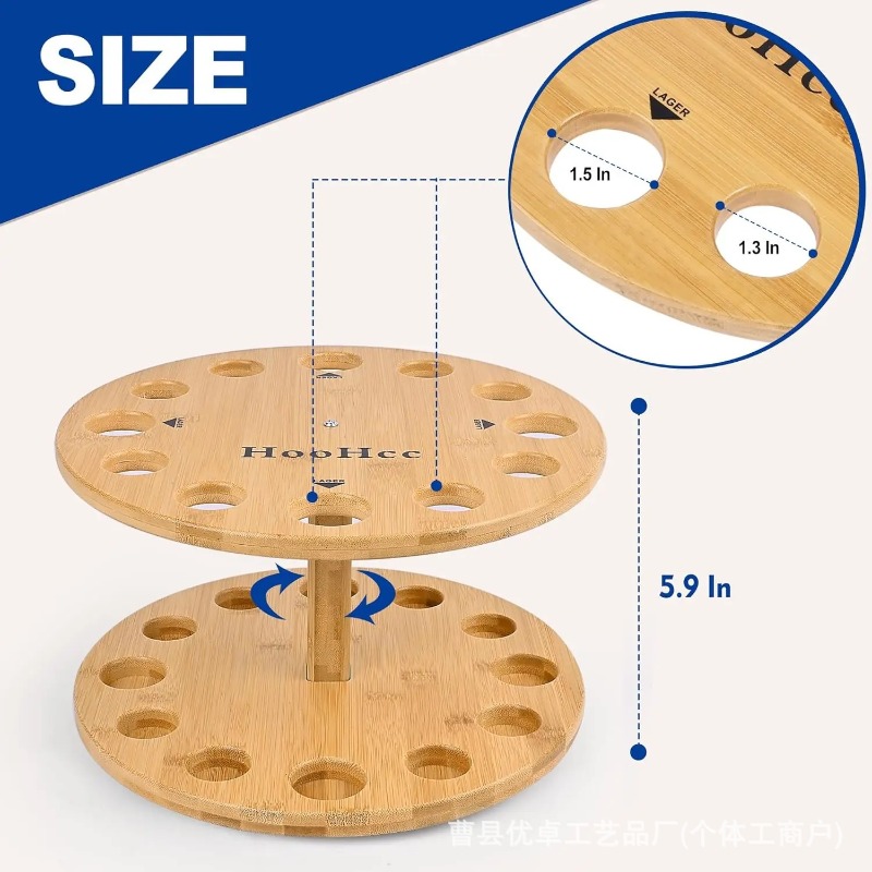 Okrągły, obrotowy stojak na wę – Fishing Equipment Storage recenzja i cena