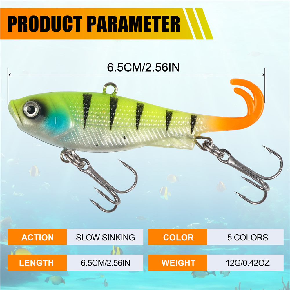 5 szt. Gotowych przynęt jigowy – Fishing Equipment For Trout recenzja i cena