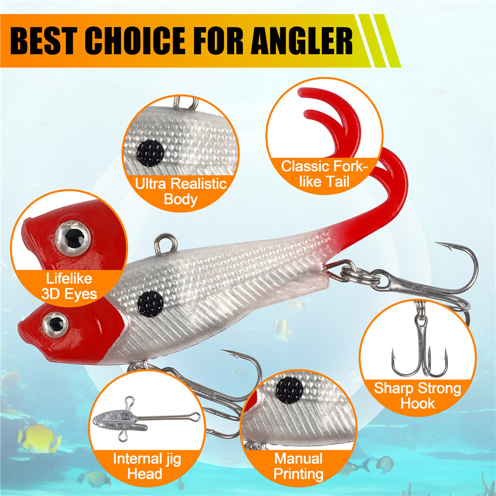 5 szt. Gotowych przynęt jigowy – Fishing Equipment For Trout recenzja i cena
