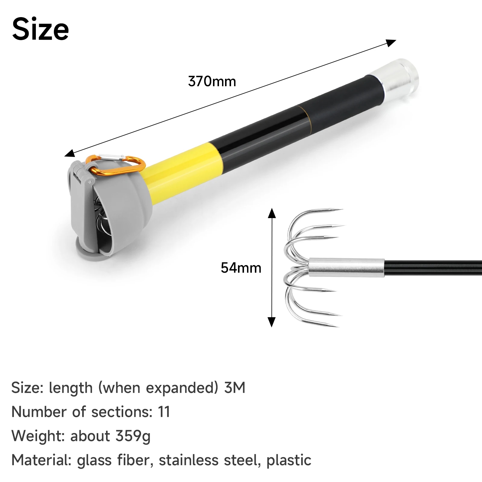 Hak na kalmary SANLIKE ze stal – Carbon Fishing Rod recenzja i cena