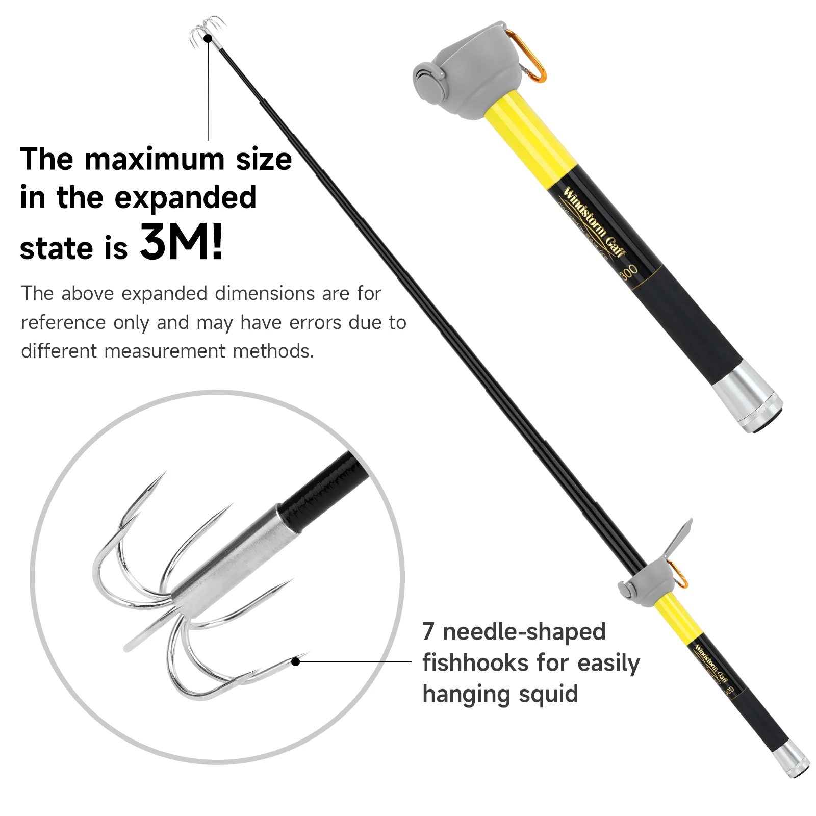 Hak na kalmary SANLIKE ze stal – Carbon Fishing Rod recenzja i cena
