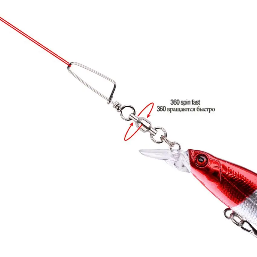 50 szt. Krętlik z łożyskiem ku – Fishing Equipment Storage recenzja i cena